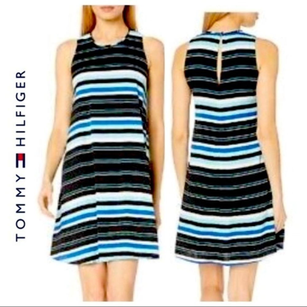 NWT Tommy Hilfiger Striped A-Line Dress